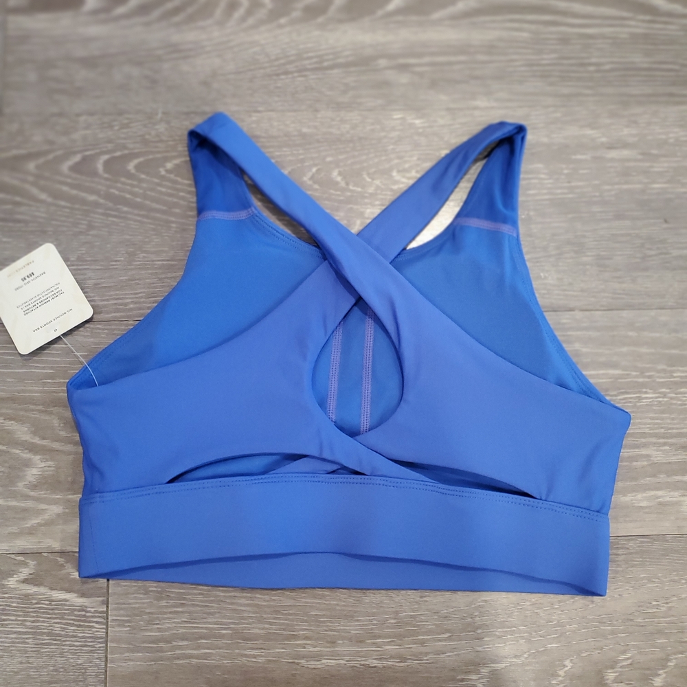 Fabletics Women's Vibrant Blue Sports Bra - Picture 2 of 4